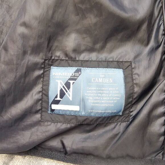 Nimbus The Camden Quilted Gilet/Bodywarmer Vest Mens XL  black full zip casual - Picture 7 of 15